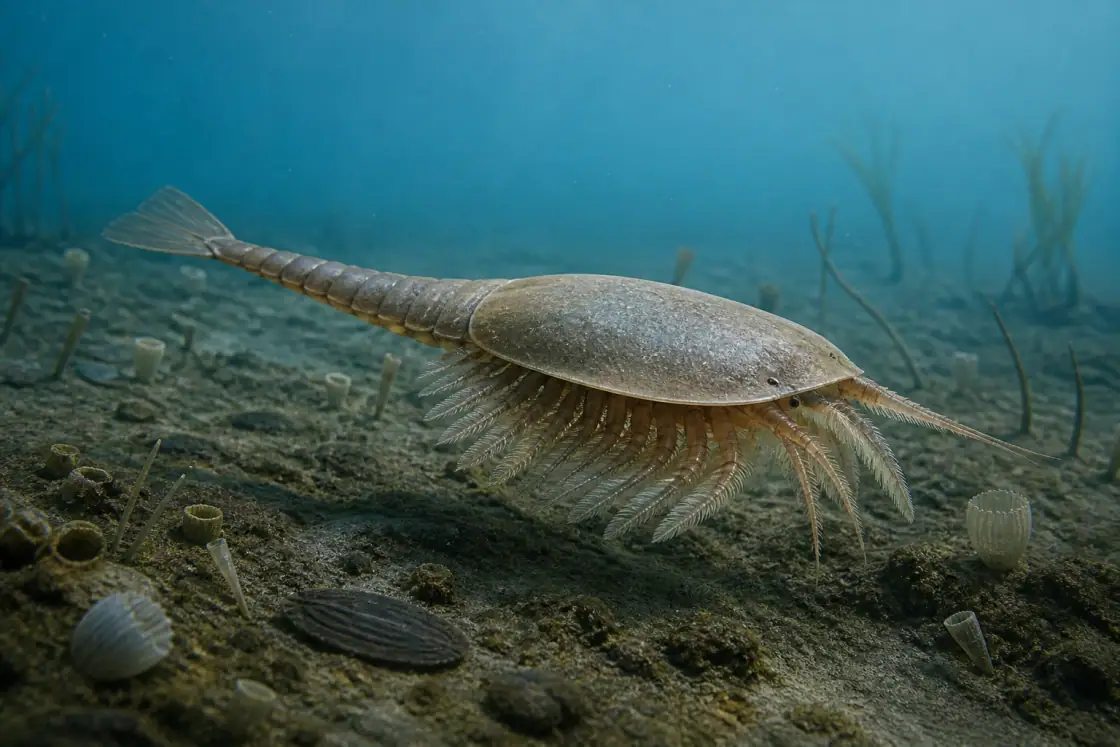 Waptia (Waptia fieldensis) · scientific reconstruction