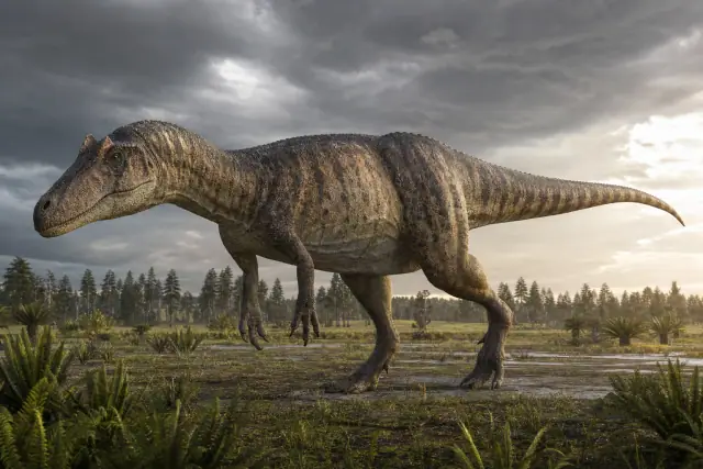 Allosaurus · reconstrucción científica