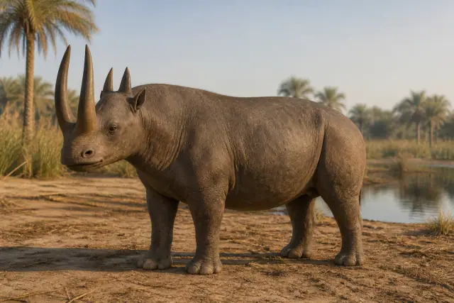 Arsinoitherium · scientific reconstruction