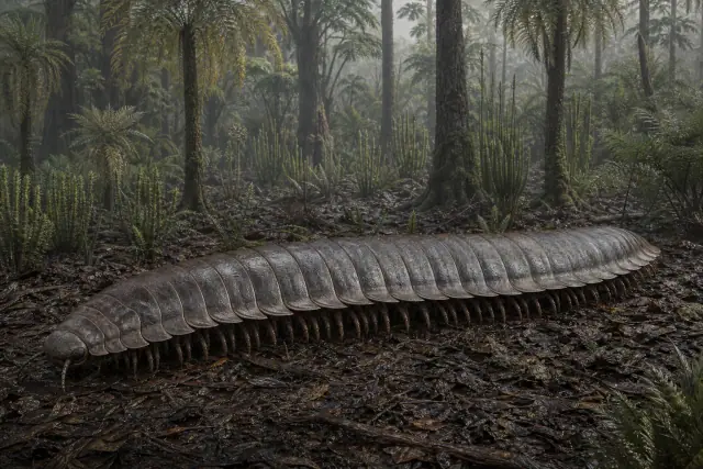 Arthropleura (Arthropleura armata) · scientific reconstruction