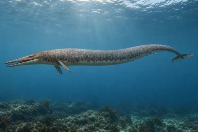 Basilosaurus (Basilosaurus isis) · reconstrucción científica