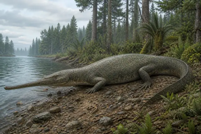 Champsosaurus · scientific reconstruction