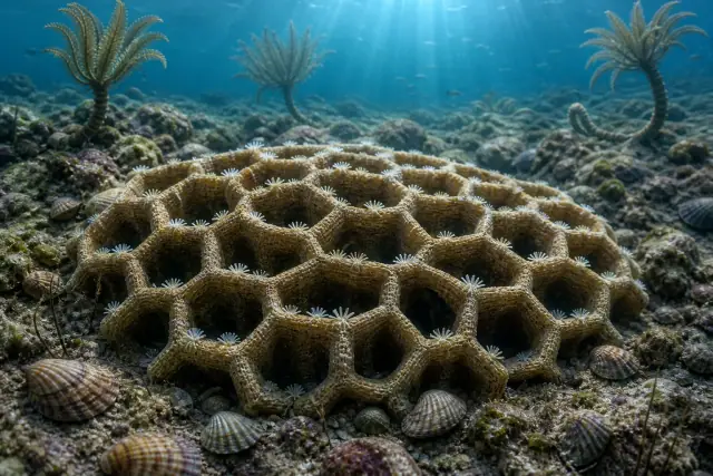 Chain coral · scientific reconstruction