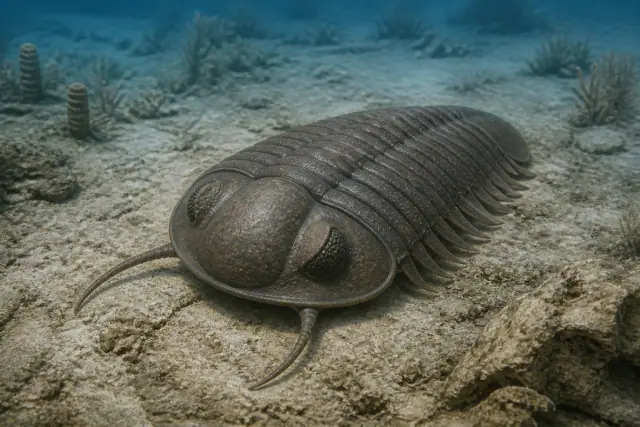 Giant Isotelus · scientific reconstruction
