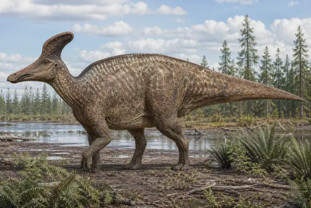 Lambeosaurus · reconstrucción científica