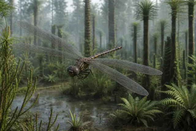 Meganeura (Meganeura monyi) · scientific reconstruction
