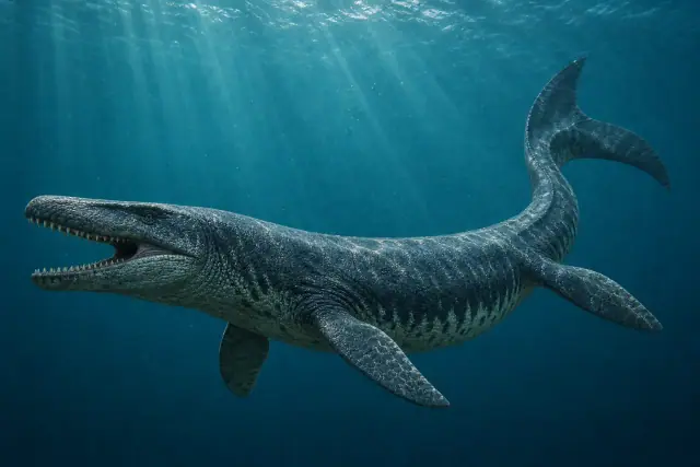 Mosasaurus · reconstitution scientifique