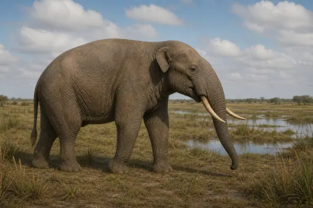 Notiomastodon · scientific reconstruction