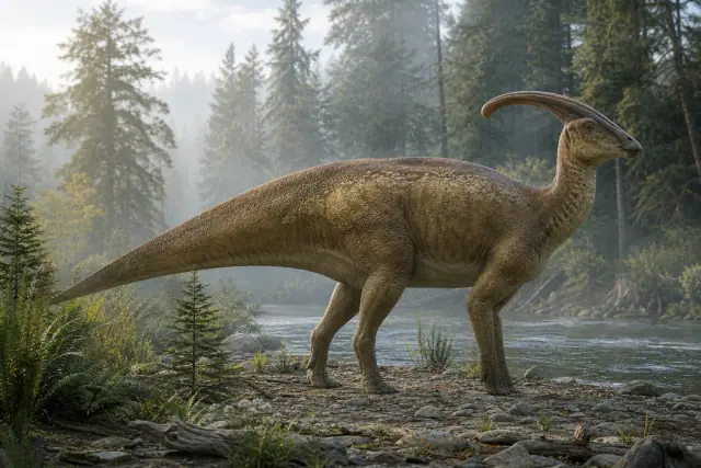 Parasaurolophus (Parasaurolophus walkeri) · scientific reconstruction