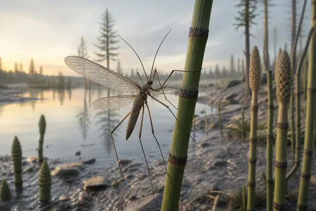 Permian Crane-fly Mimic · scientific reconstruction