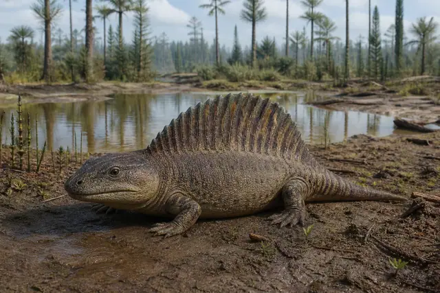 Platyhystrix (Platyhystrix rugosus) · scientific reconstruction