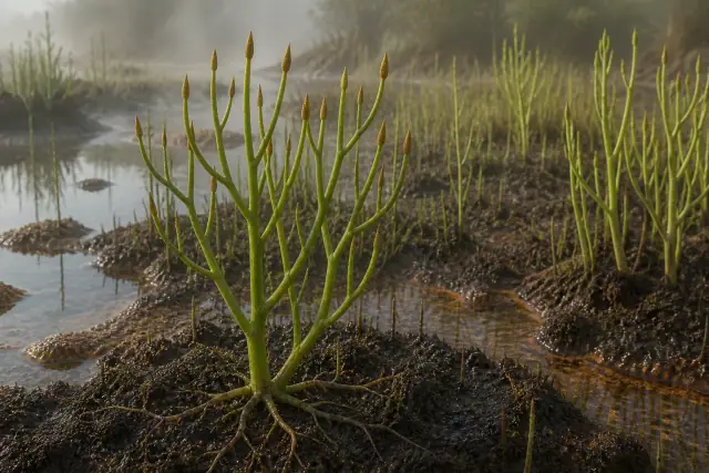 Rhynia · scientific reconstruction