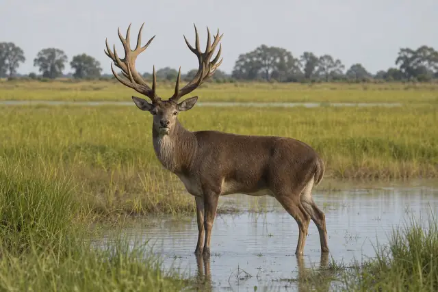 Schomburgk's deer · scientific reconstruction