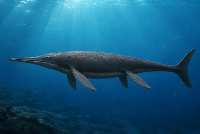 Shonisaurus (Shonisaurus popularis) · reconstrucción científica