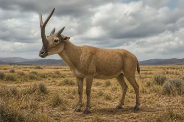 Synthetoceras · scientific reconstruction