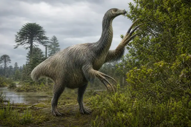 Therizinosaurus cheloniformis · reconstrucción científica
