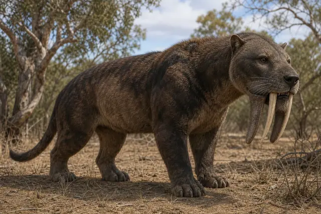 Thylacosmilus · scientific reconstruction