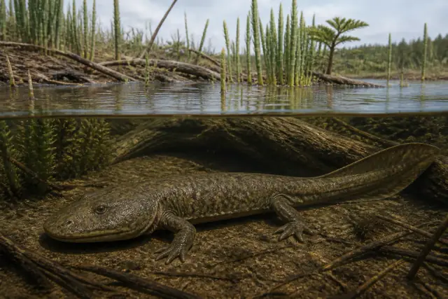 Trimerorhachis (Trimerorhachis insignis) · scientific reconstruction